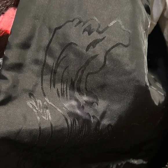 Colorful Patchwork Mink Real Fur Coat - Picture 8 of 9